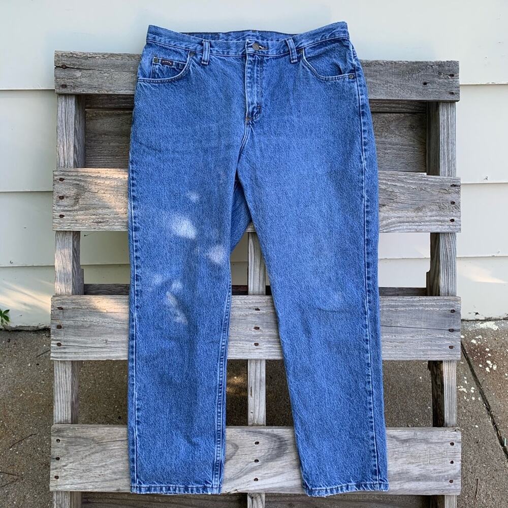 Vintage 90s Lee Riders high rise mom jeans taper ankle - Picture 2 of 4